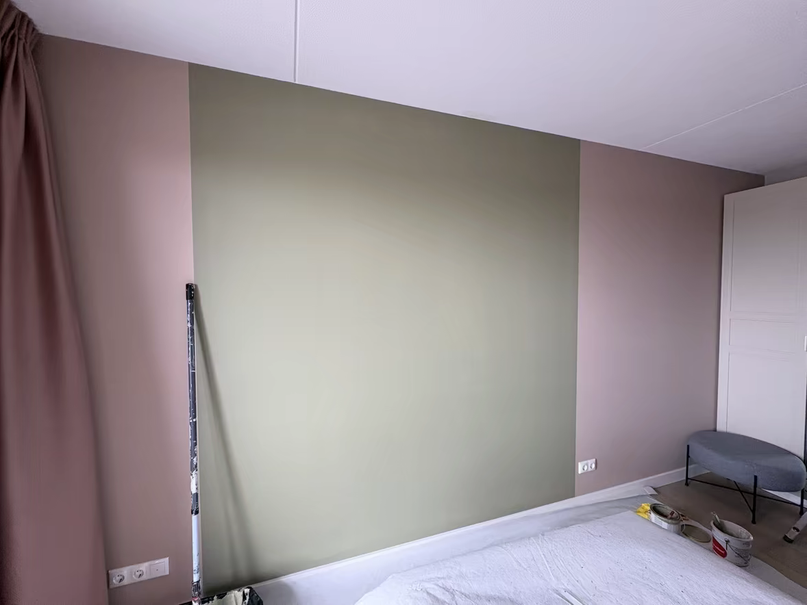 Wandafwerking nieuwbouwwoning in Sneek, foto 4